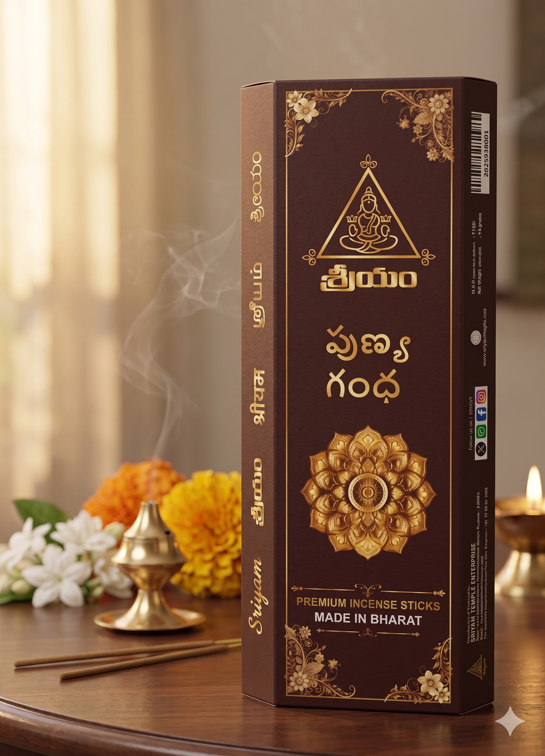 Punyagandh Agarbatti – Pure, Charcoal-Free Divine Fragrance